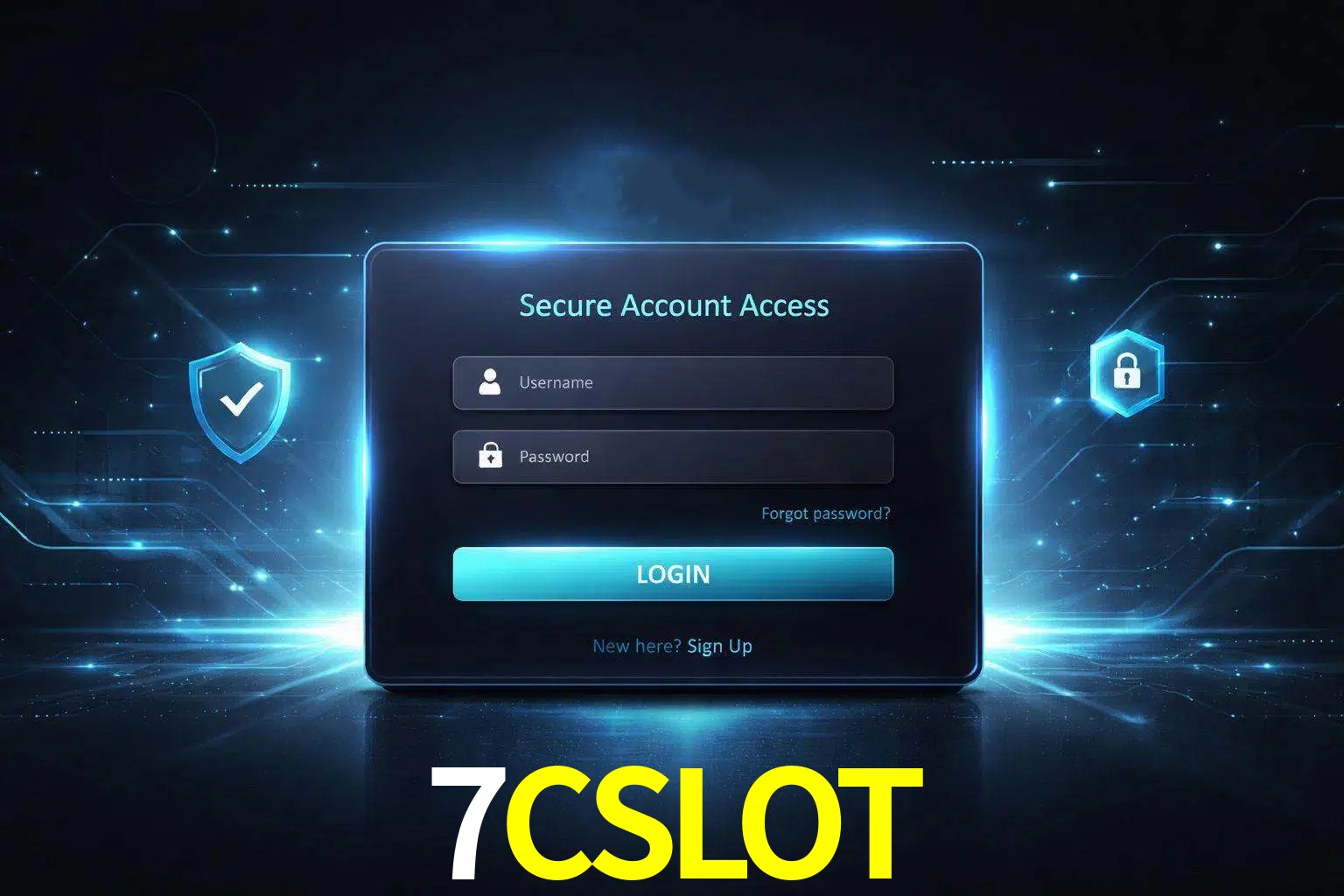 Pantalla de inicio de sesión de cuenta 7CSLOT para usuarios en México