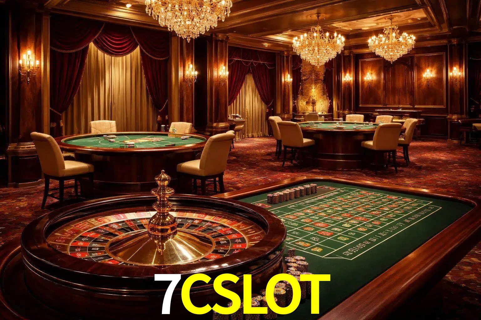 Una escena premium de mesa de casino en vivo con cartas, elementos de ruleta y un ambiente pulido de estudio de transmisión.